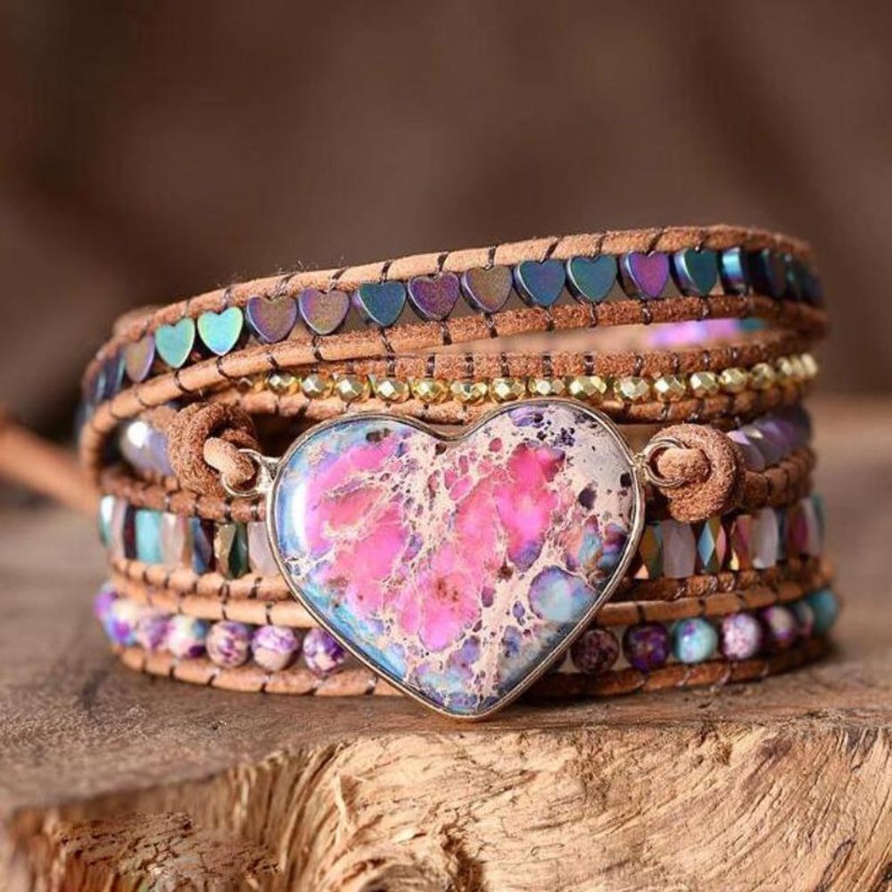 Natural Galaxy Sea Sediment Stone Healing Bracelet